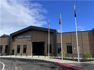Athey Creek Middle School entrance